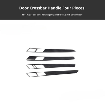 RHD 12-14 Right-Hand Drive Jetta Interior Modification Carbon Fiber Pattern Power Window Handles with Rosewood Trim