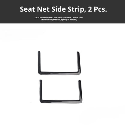 RHD 20-23 Mercedes-Benz GLE350/GLE450 Interior Modification Peach Wood Carbon Fiber Pattern Steering Wheel Center Vent Trim