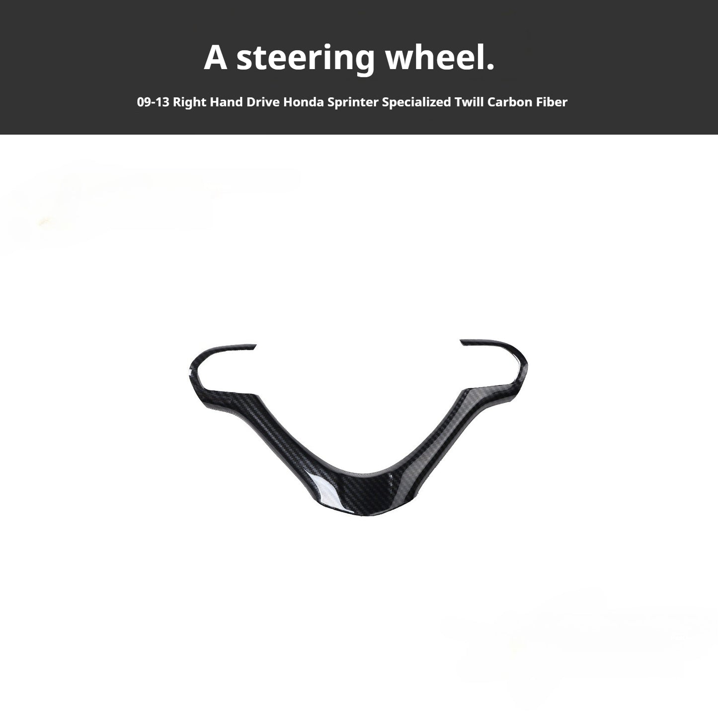 RHD 2009-2013 Older Acura Accord Interior Modification: Walnut Carbon Fiber Armrest and Steering Wheel Cover
