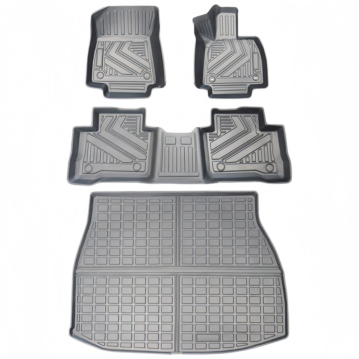 RHD TPE Floor Mats for Toyota Harrier (80 Series) (2021+) - Full Set with Cargo Liner