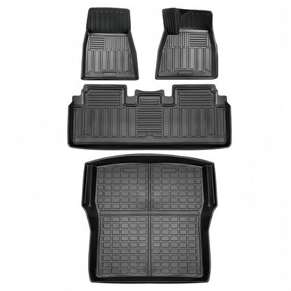 RHD 2015+ Tesla Model S All-Weather Full TPE Floor Mats Trunk Mat