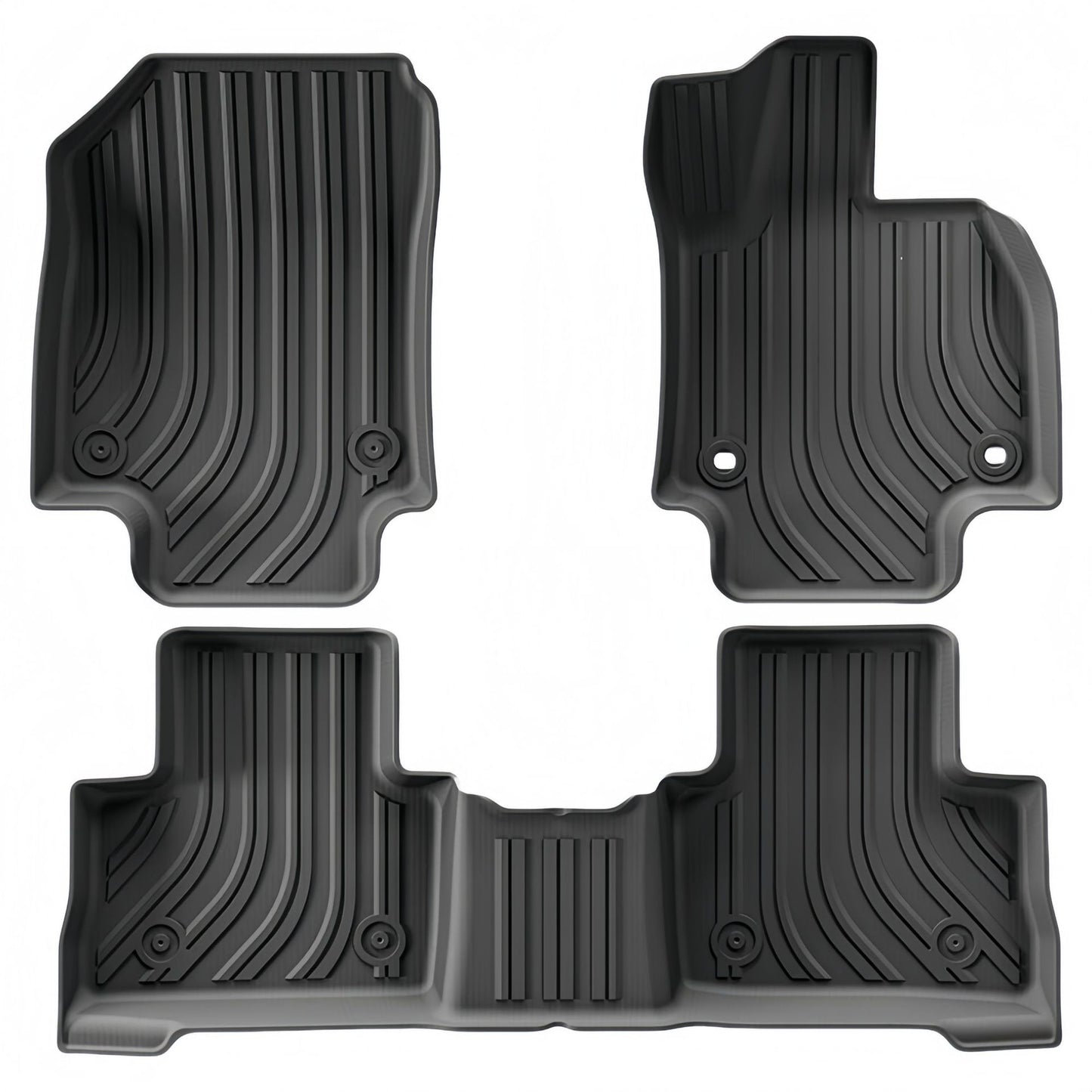 RHD TPE Floor Mats for Toyota RAV4 (2019-2024) - Full Set with Cargo Liner