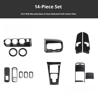 RHD 2019-2021 Mercedes-Benz A-Class / CLA-Class Specification Custom-Fit Center Console Vent Panel Modification Kit