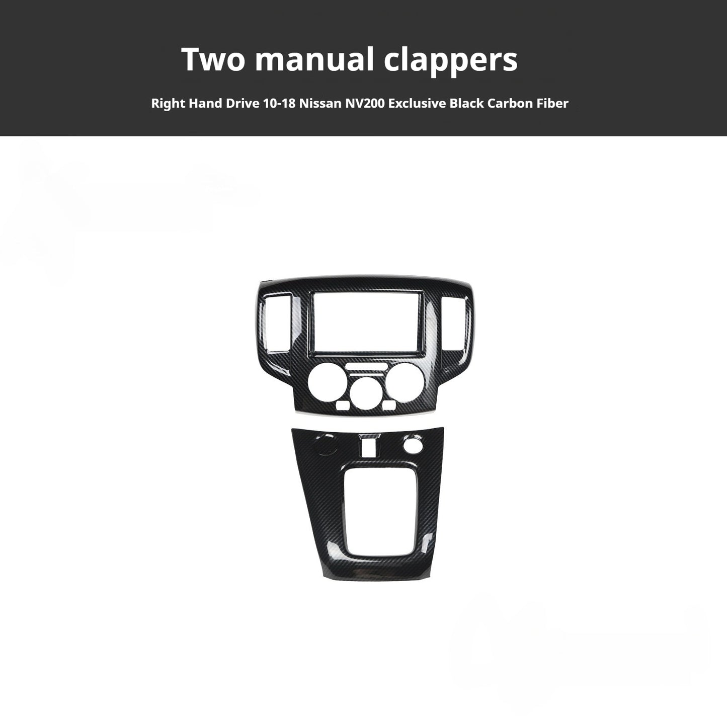 RHD NV200 Carbon Fiber Walnut Wood Grain Interior Trim Kit