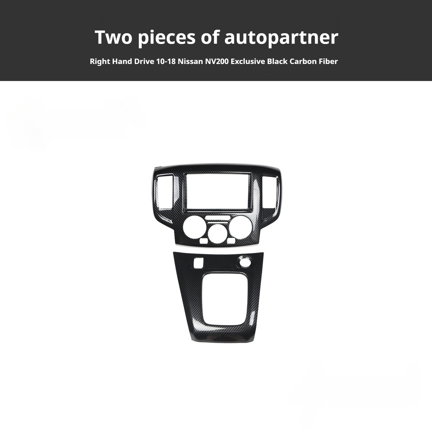 RHD NV200 Carbon Fiber Walnut Wood Grain Interior Trim Kit