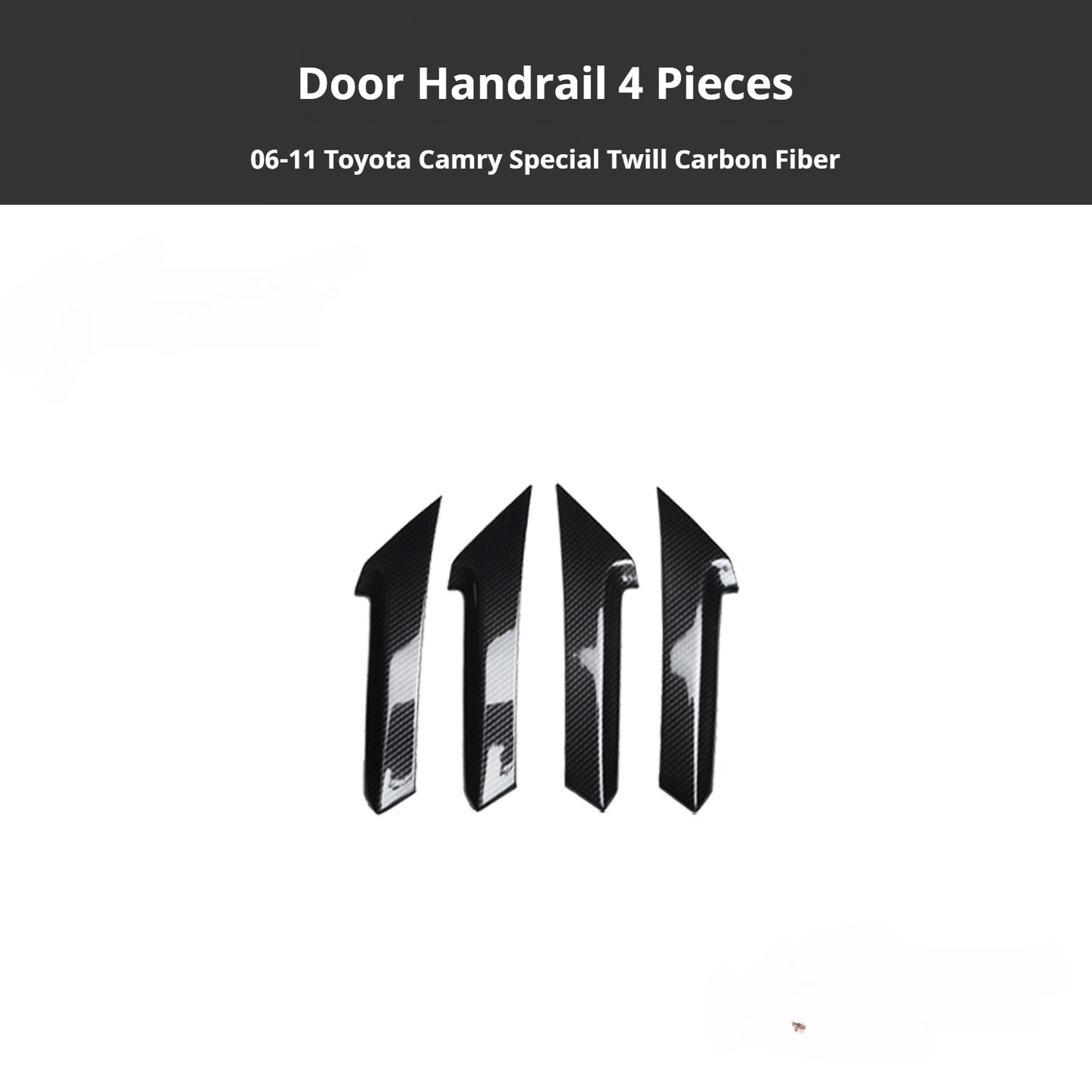 RHD 2006-2011 6th Generation Camry Interior Modification Peach Wood Carbon Fiber Pattern Air Vent Trim