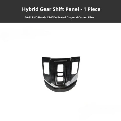 RHD 20-21 Honda HR-V BREEZE Interior Modification Peach Wood Carbon Fiber Pattern Air Vent, Center Console, and Gear Shift Decorative Trim