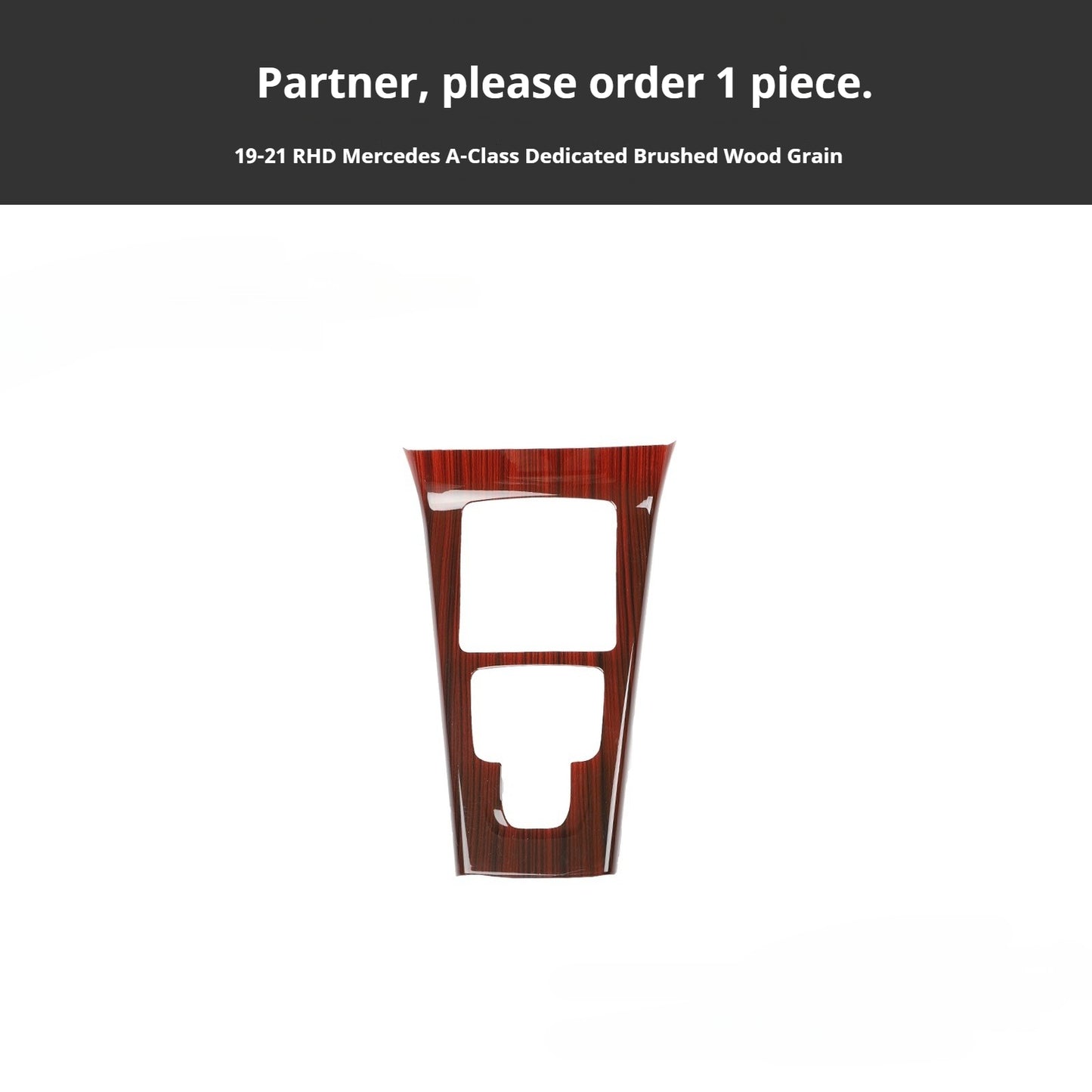 RHD 2019-2021 Mercedes-Benz A-Class / CLA-Class Specification Custom-Fit Center Console Vent Panel Modification Kit