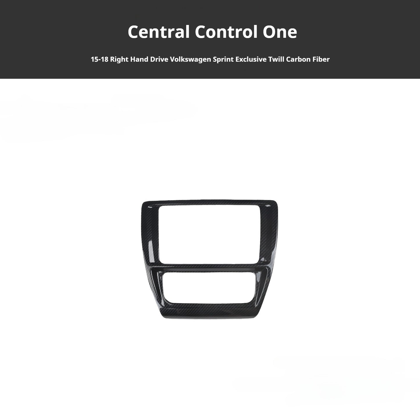 RHD 2015-2018 Jetta Interior Upgrade: Carbon Fiber Texture Trim for Center Console and Power Window Controls