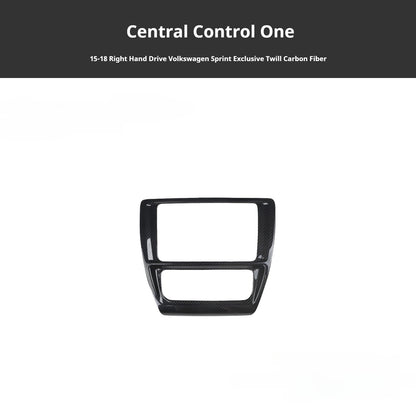 RHD 2015-2018 Jetta Interior Upgrade: Carbon Fiber Texture Trim for Center Console and Power Window Controls