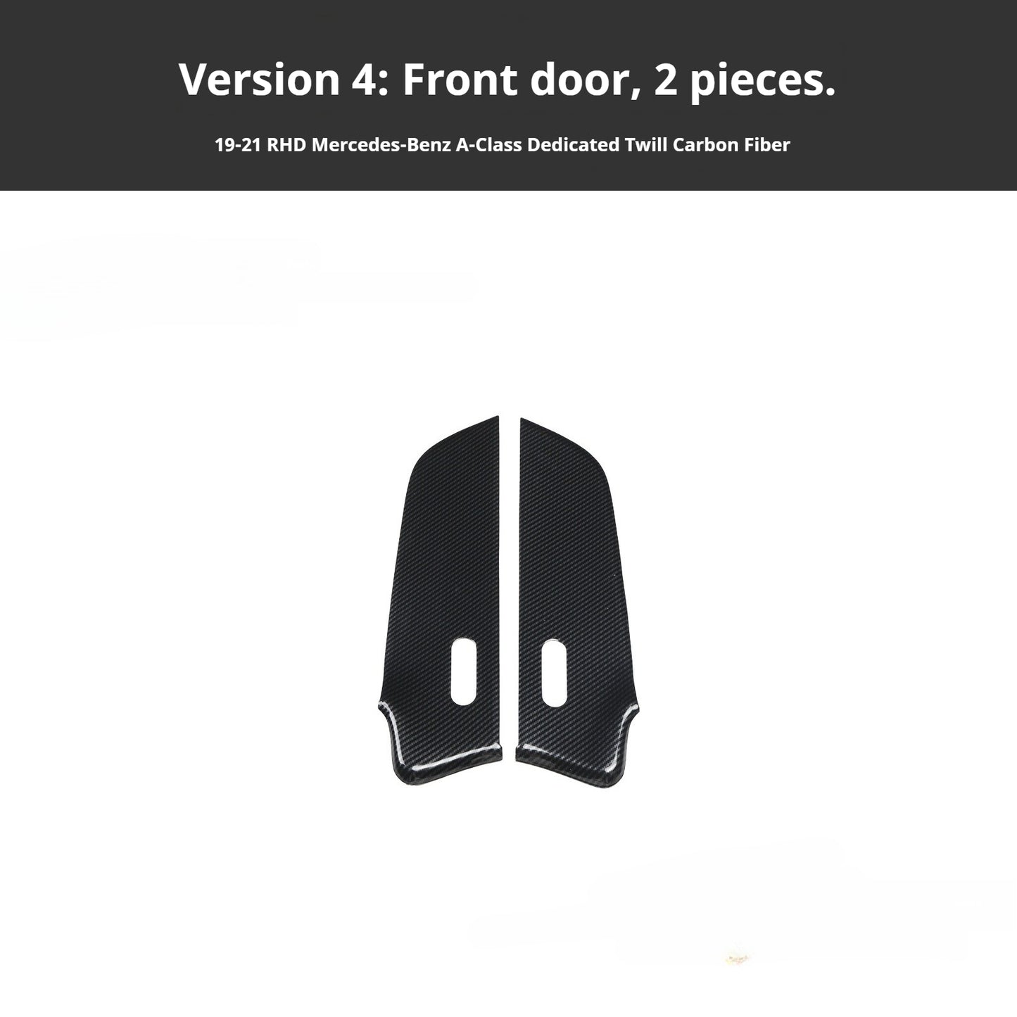 RHD 2019-2021 Mercedes-Benz A-Class / CLA-Class Specification Custom-Fit Center Console Vent Panel Modification Kit