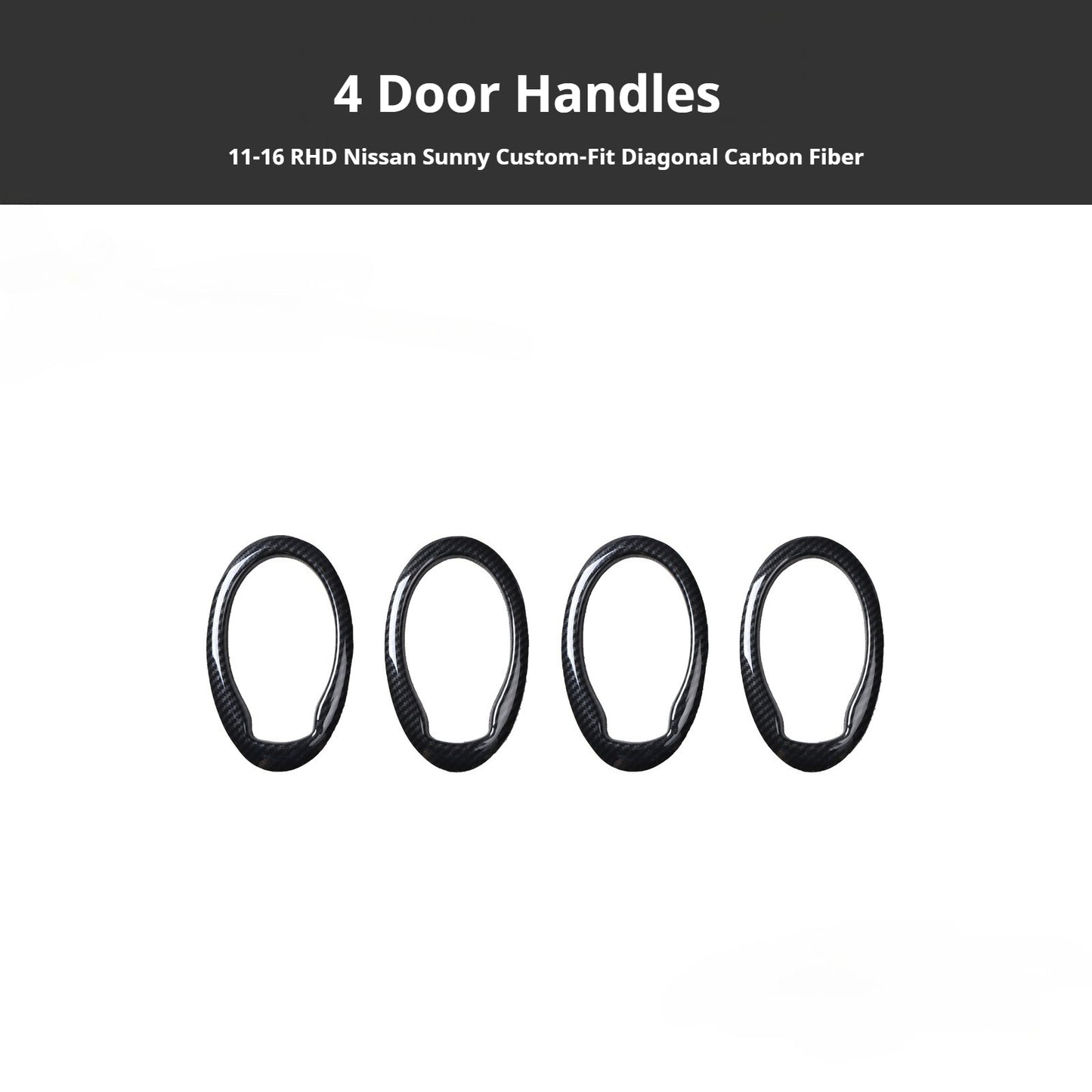 RHD 2014-2016 Sunny Carbon Fiber Window Switch Panel Interior Trim Decoration
