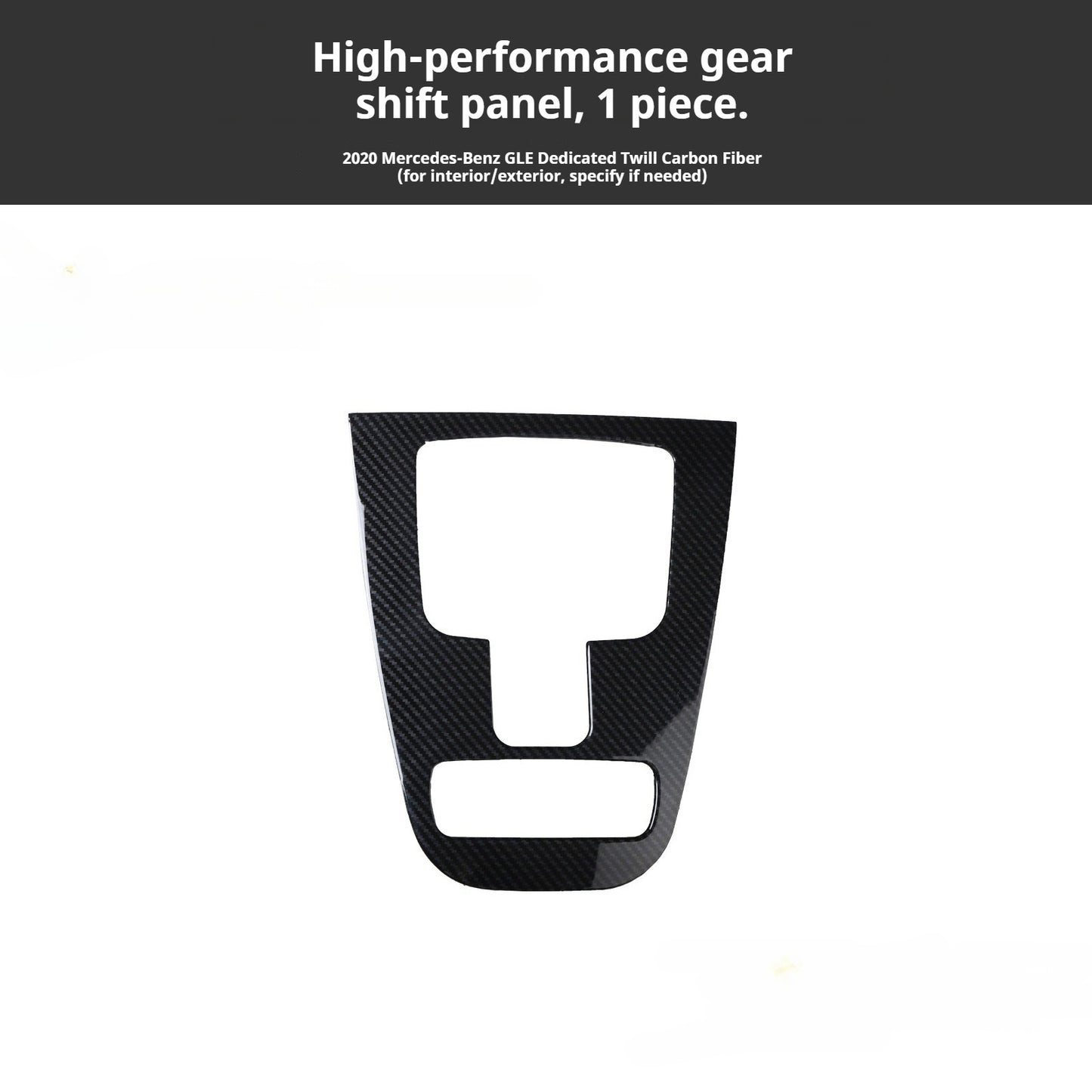 RHD 20-23 Mercedes-Benz GLE350/GLE450 Interior Modification Peach Wood Carbon Fiber Pattern Steering Wheel Center Vent Trim
