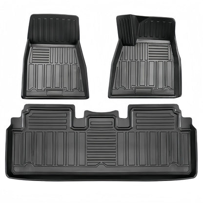 RHD 2015+ Tesla Model S All-Weather Full TPE Floor Mats Trunk Mat