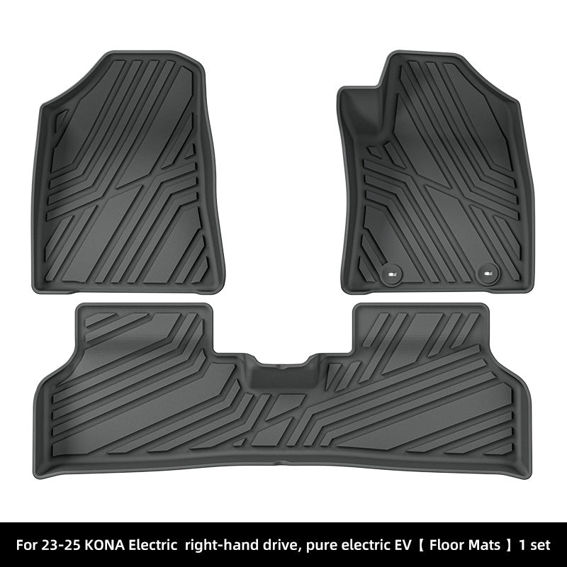 RHD TPE Floor Mats for Hyundai KONA Electric (2023-2025)