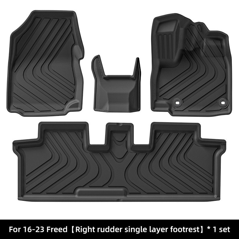 Custom-Fit Full TPE Floor Mats for 2016-2024 Honda Freed(RHD)