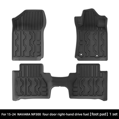 RHD TPE Floor & Cargo Bed Mats for Nissan Navara NP300 (2015-2024)