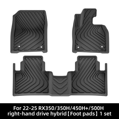 RHD TPE Floor Mats for Lexus RX350/350H/450H+/500H (2022-2025) - Full Set with Cargo Liner