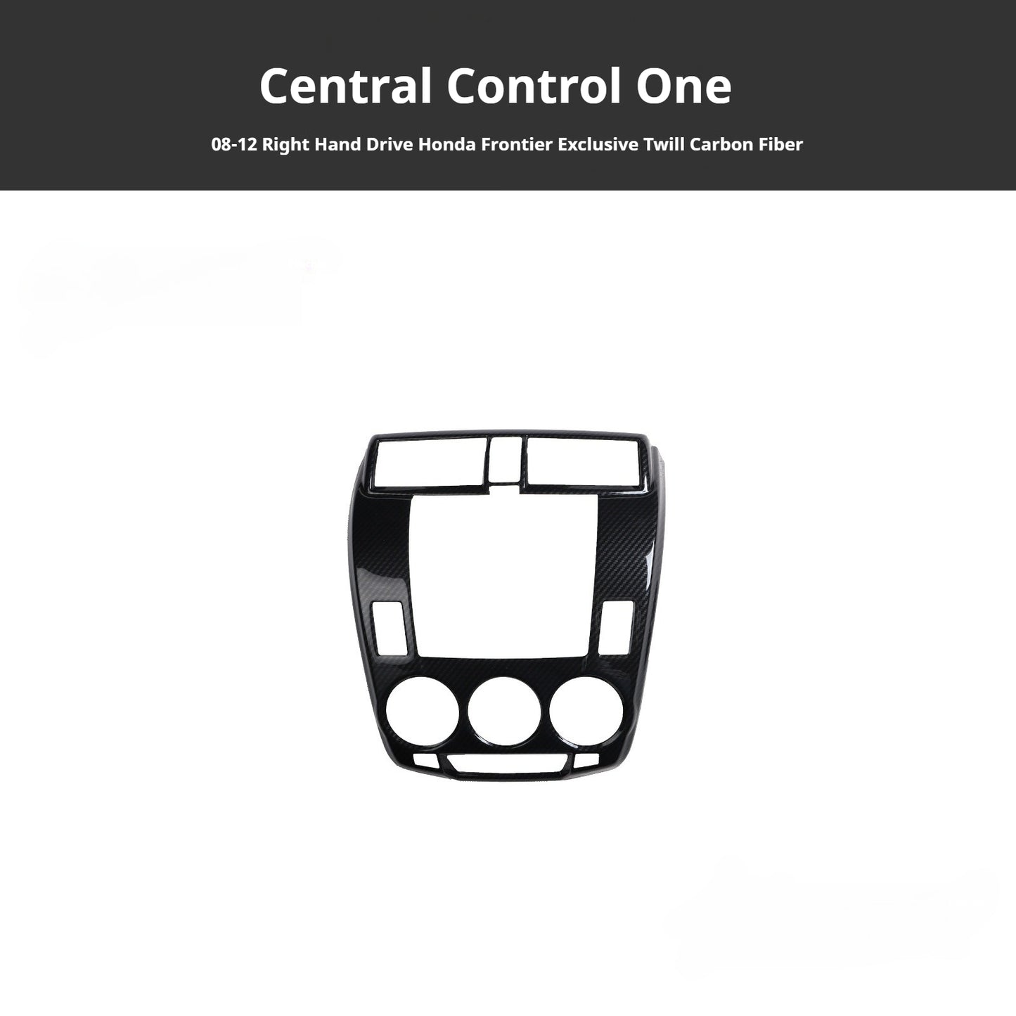 RHD 08-12 Older Model Fit Interior Modification Carbon Fiber Pattern Gear Shift Navigation Panel Decorative Sticker