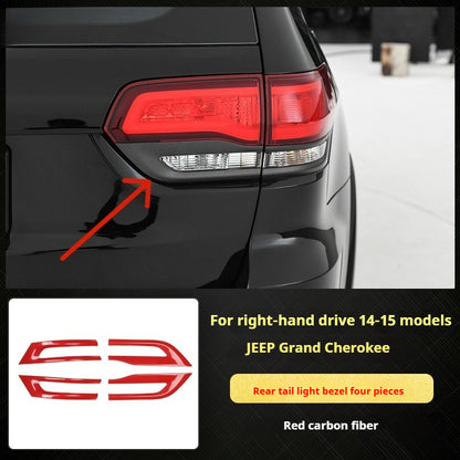 RHD 2014-2015 Grand Cherokee Carbon Fiber Texture Interior Trim Kit for Front Door Panels