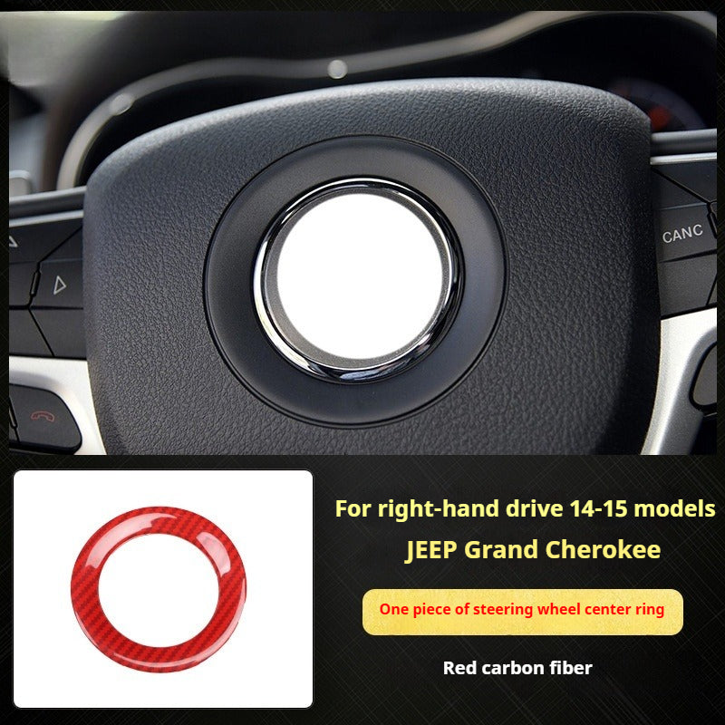 RHD 2014-2015 Grand Cherokee Carbon Fiber Texture Interior Trim Kit for Front Door Panels