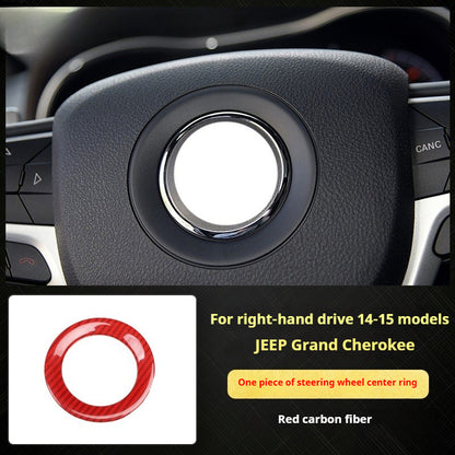 RHD 2014-2015 Grand Cherokee Carbon Fiber Texture Interior Trim Kit for Front Door Panels