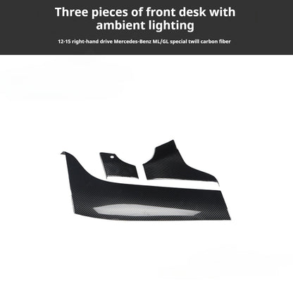 RHD 2012-2015 GL/ML300/350/400 Carbon Fiber Door Handle Interior Modification Kit