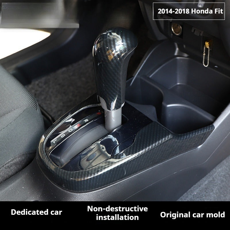 RHD 2014-2018 Honda Fit Carbon Fiber Steering Wheel, Center Console Vent, Interior Trim Kit