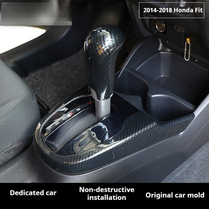 RHD 2014-2018 Honda Fit Carbon Fiber Steering Wheel, Center Console Vent, Interior Trim Kit