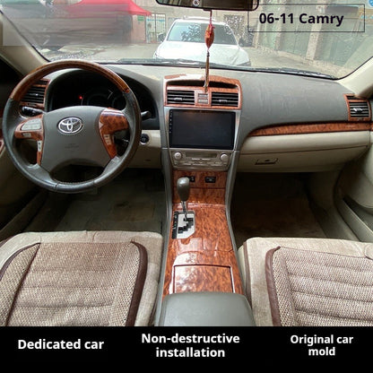RHD 2006-2011 6th Generation Camry Interior Modification Peach Wood Carbon Fiber Pattern Air Vent Trim