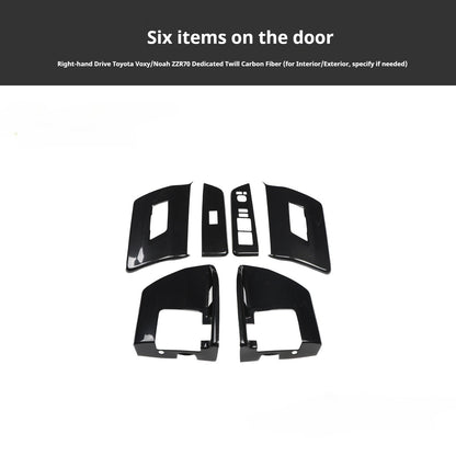 RHD VOXY/NOAH ZZR70 Carbon Fiber and Rosewood Dashboard Trim Kit