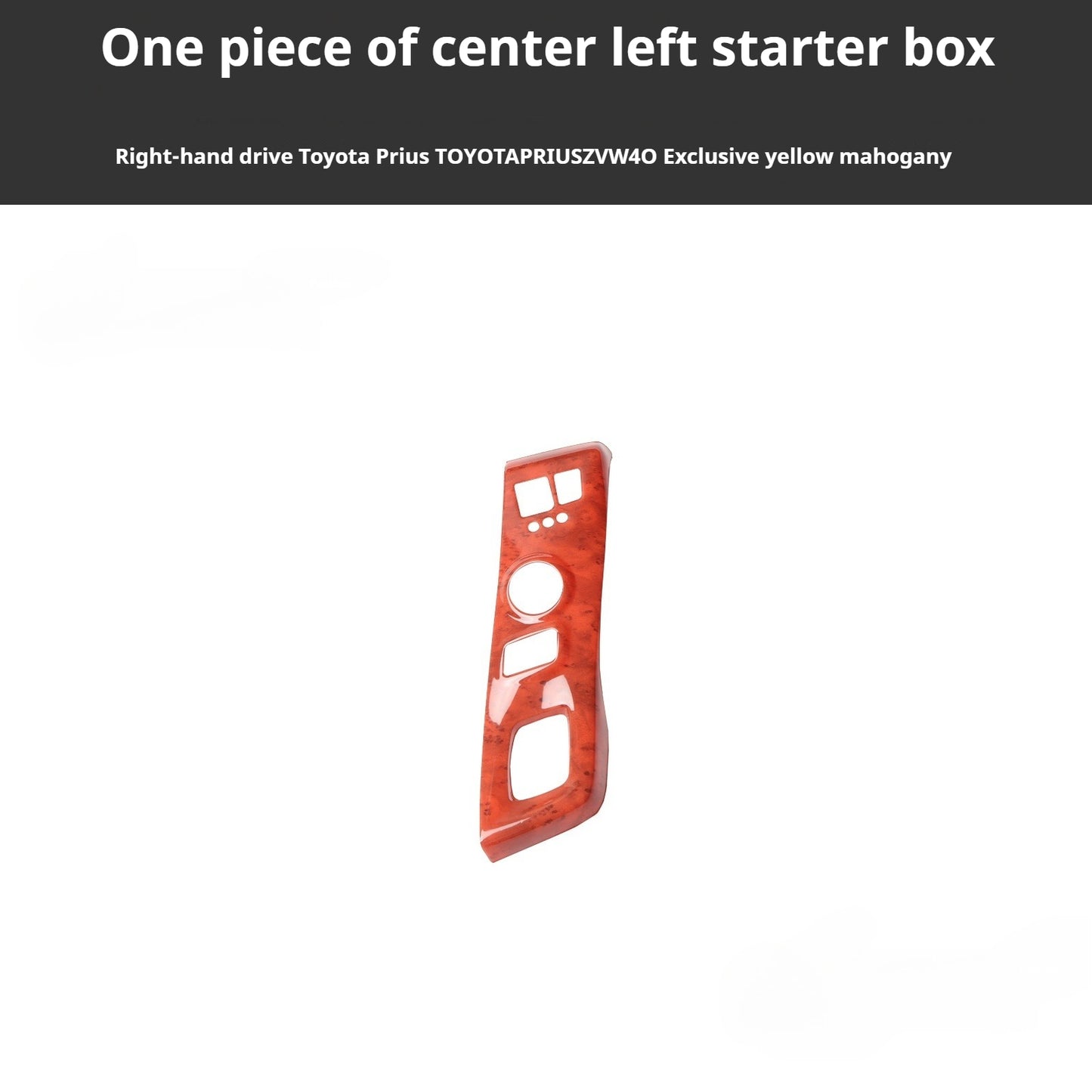 RHD 2012-2019 Prius ZVW40W-41 Walnut Carbon Fiber Interior Modification Kit