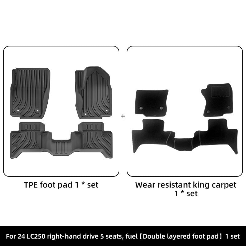 2024 Toyota Land Cruiser Prado LC250 All-Weather Car Floor Mats(RHD)