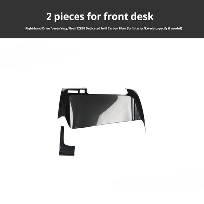 RHD VOXY/NOAH ZZR70 Carbon Fiber and Rosewood Dashboard Trim Kit