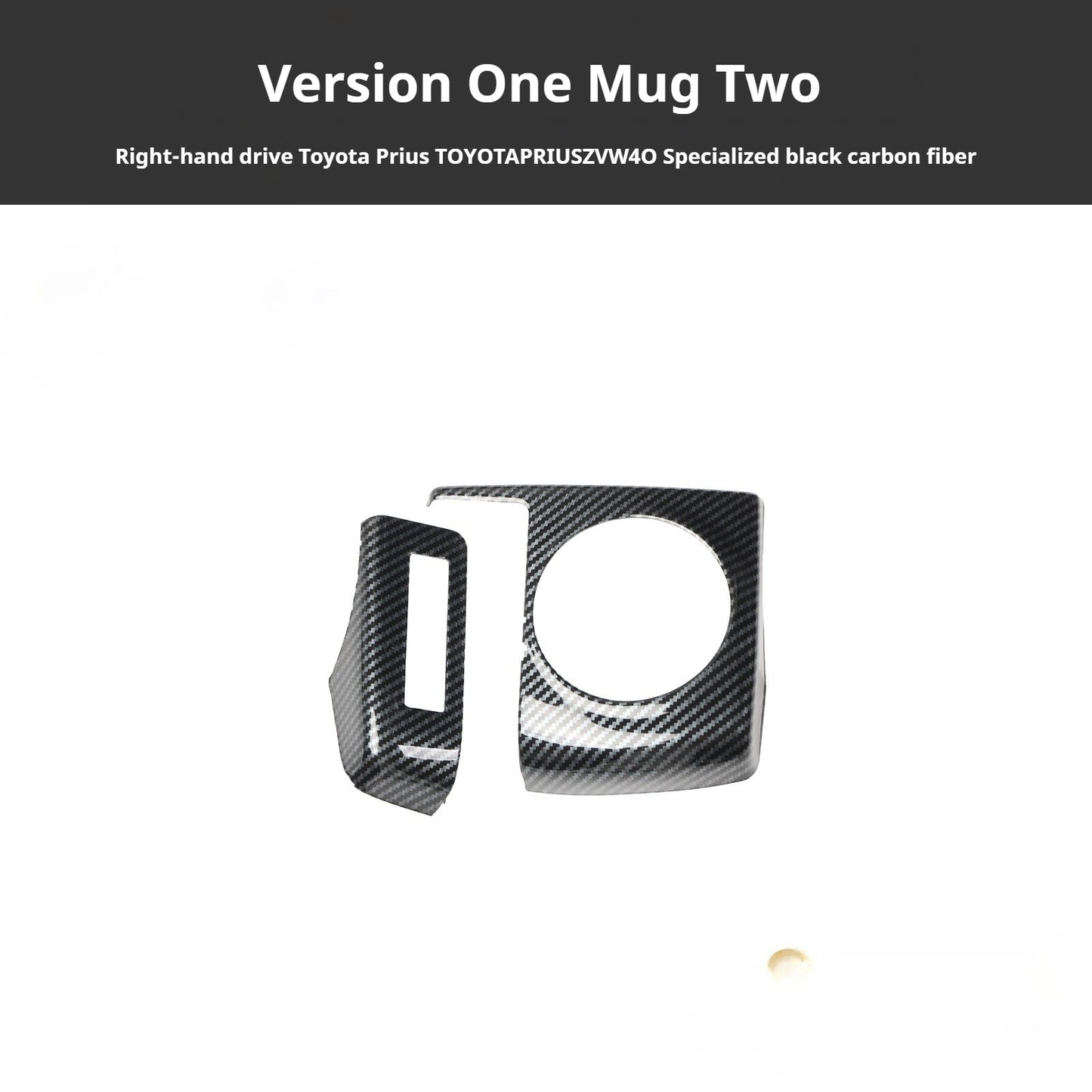 RHD 2012-2019 Prius ZVW40W-41 Walnut Carbon Fiber Interior Modification Kit