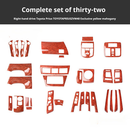 RHD 2012-2019 Prius ZVW40W-41 Walnut Carbon Fiber Interior Modification Kit