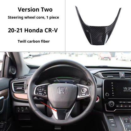 RHD 20-21 Honda HR-V BREEZE Interior Modification Peach Wood Carbon Fiber Pattern Air Vent, Center Console, and Gear Shift Decorative Trim