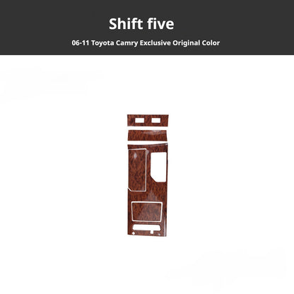 RHD 2006-2011 6th Generation Camry Interior Modification Peach Wood Carbon Fiber Pattern Air Vent Trim