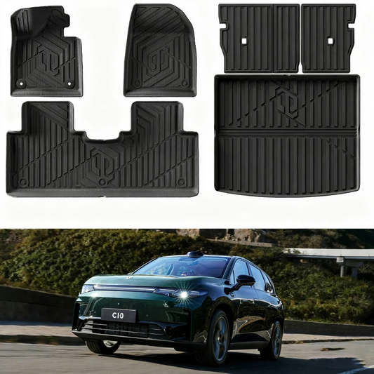 LHD & RHD Leapmotor C10 Floor Mats TPE Trunk Mats Cargo Liners - Leapmotor Accessories