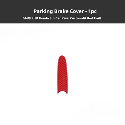 RHD 2004-2011 8th Generation Civic Carbon Fiber and Rosewood Window Lift Panel Interior Trim Decal