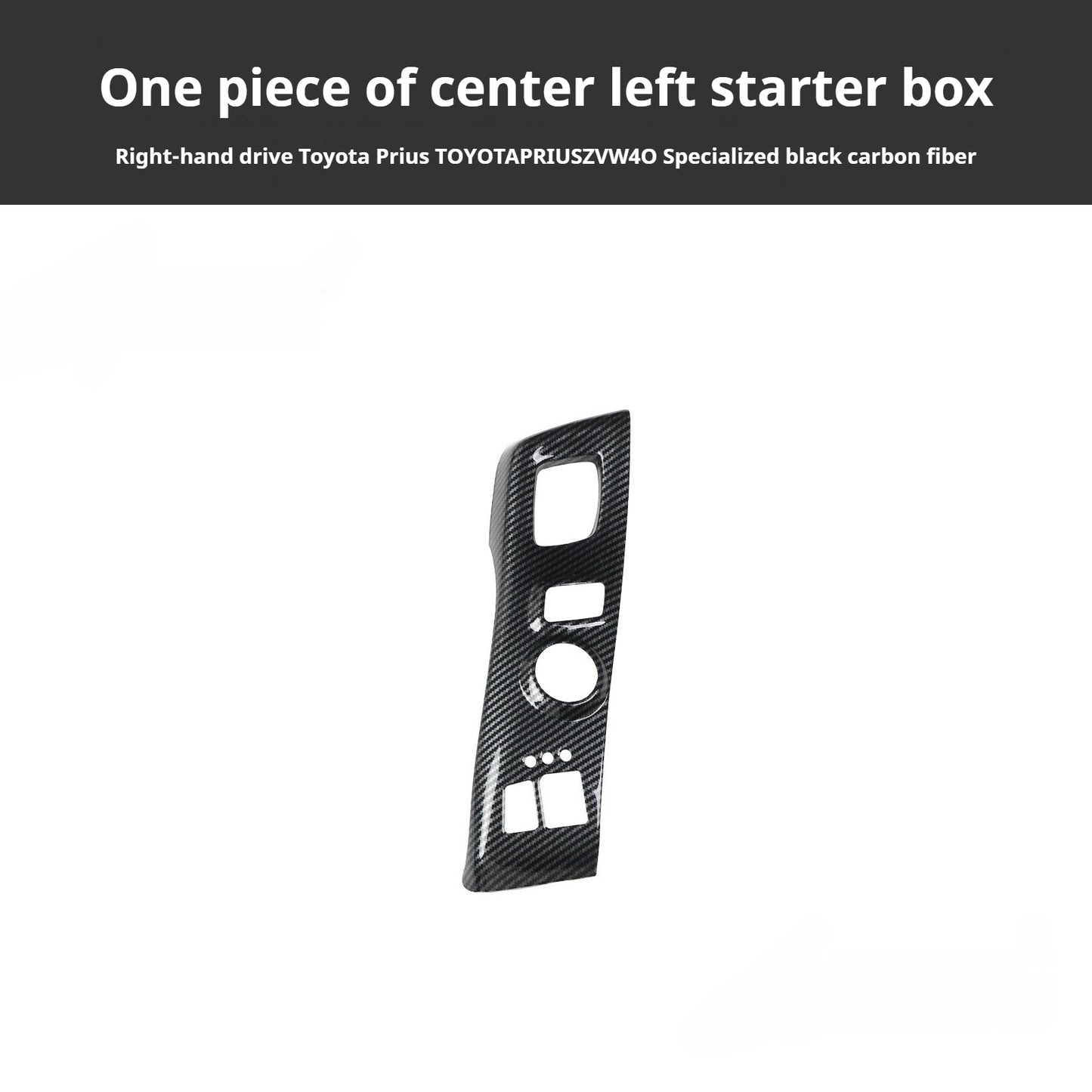 RHD 2012-2019 Prius ZVW40W-41 Walnut Carbon Fiber Interior Modification Kit