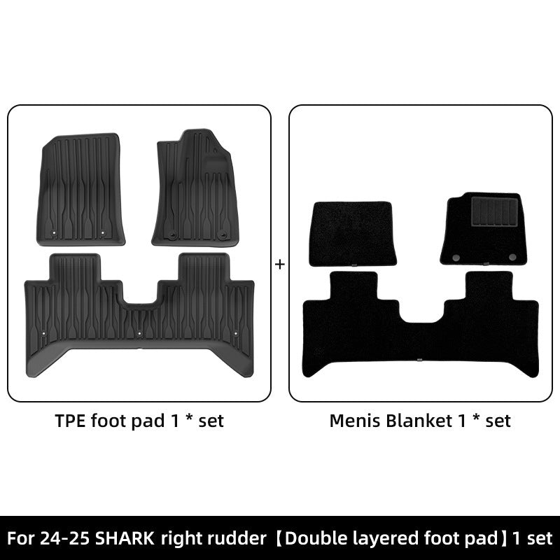 RHD TPE Floor Mats for BYD SHARK (2024-2025)