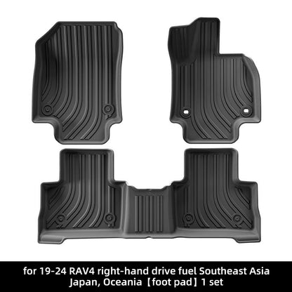 RHD TPE Floor Mats for Toyota RAV4 (2019-2024) - Full Set with Cargo Liner