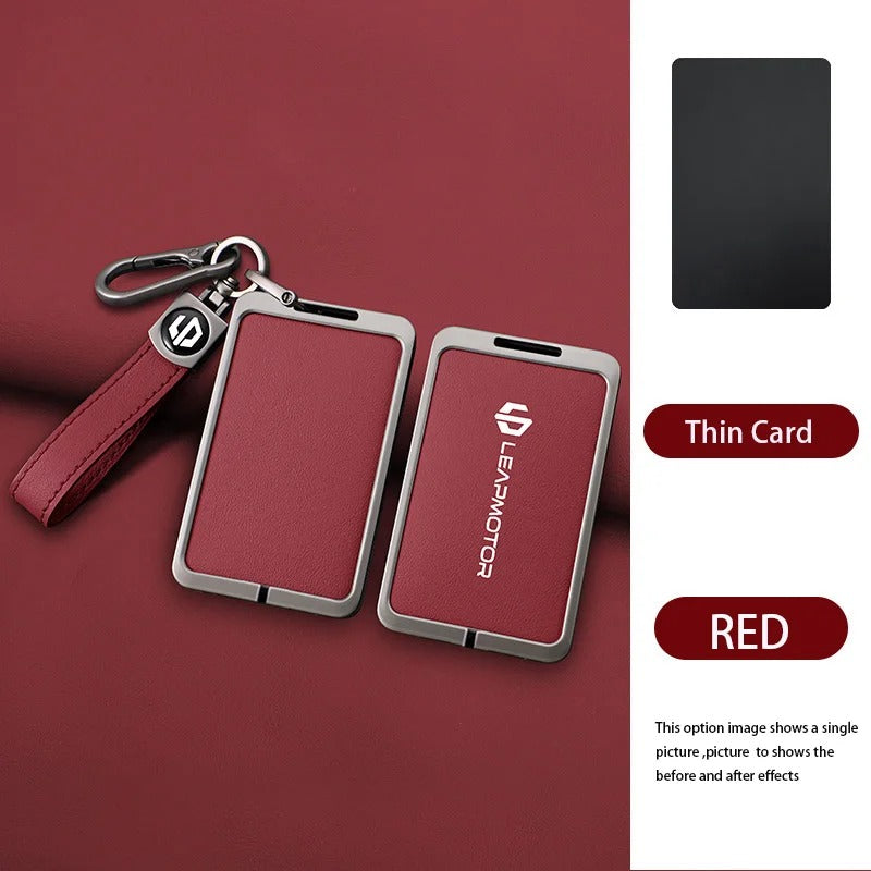 Zinc Alloy Leather Car NFC Card Remote Key Cover Case For Leapmotor - Leapmotor Accessories
