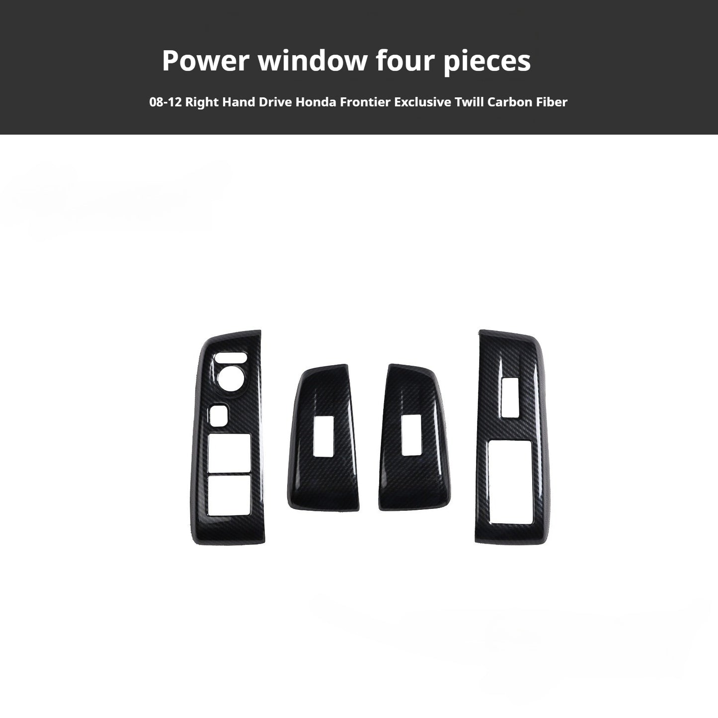 RHD 08-12 Older Model Fit Interior Modification Carbon Fiber Pattern Gear Shift Navigation Panel Decorative Sticker