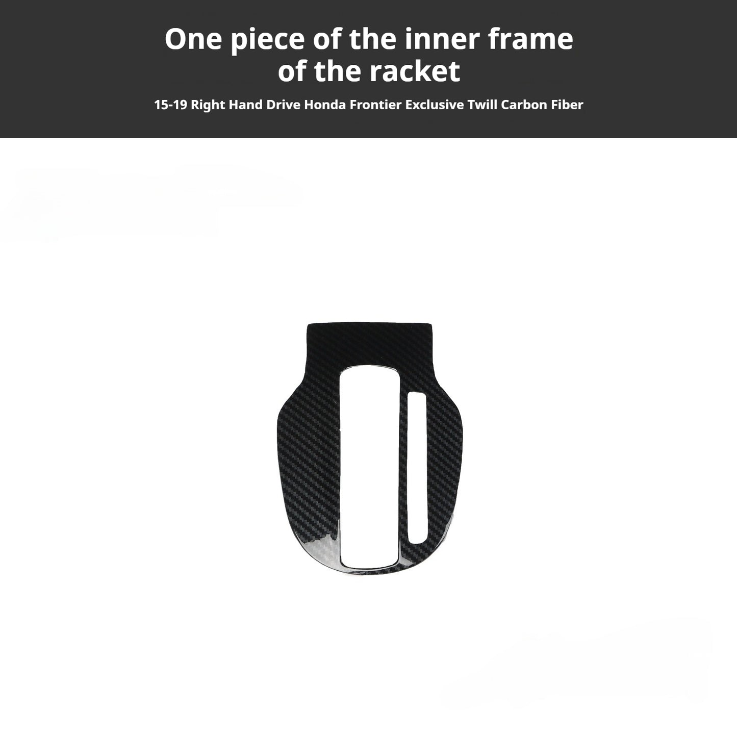 RHD 15-19 Honda City Carbon Fiber Gear Shift Lift Switch Trim