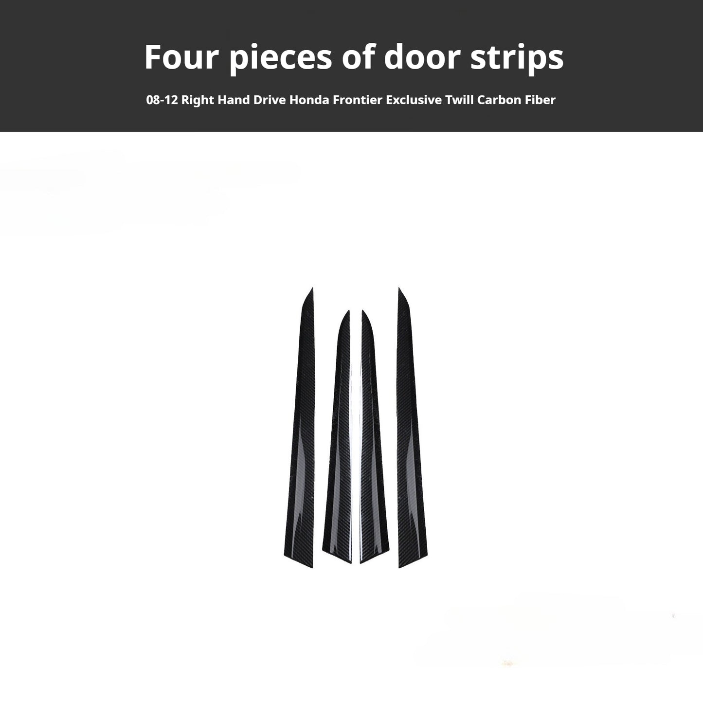 RHD 2008-2012 Honda City (Old Model) Carbon Fiber Gear Shift & Navigation Panel Interior Trim Kit