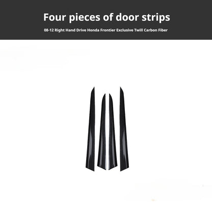 RHD 2008-2012 Honda City (Old Model) Carbon Fiber Gear Shift & Navigation Panel Interior Trim Kit