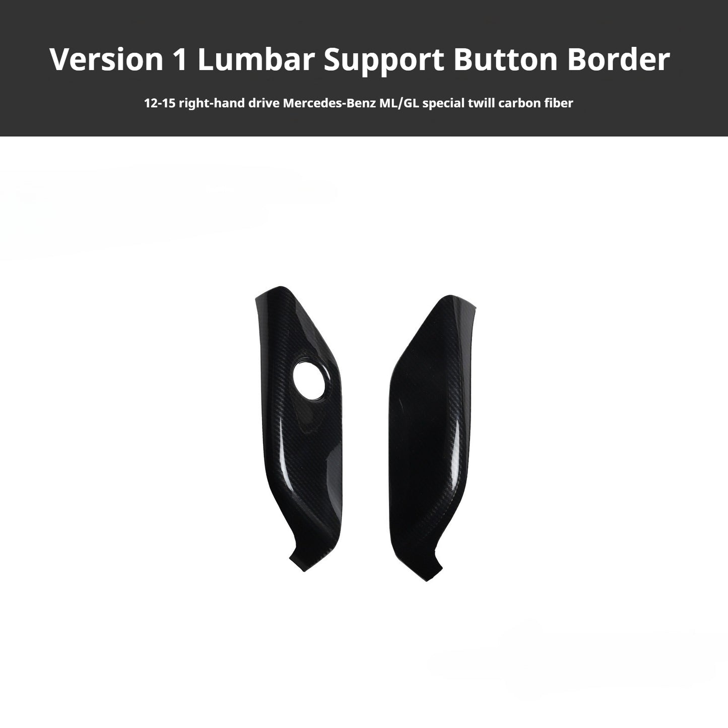 RHD 2012-2015 GL/ML300/350/400 Carbon Fiber Door Handle Interior Modification Kit