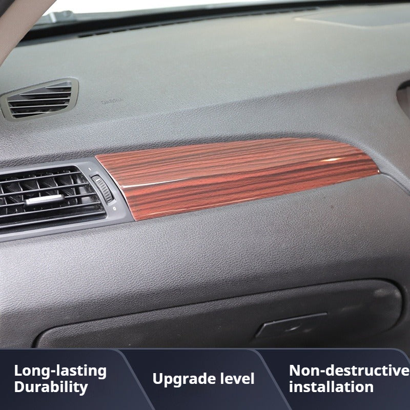 RHD 11-16 BMW X3 F25/X4 F26 Interior Modification Carbon Fiber Pattern Gear Shift Knob Frame Door Panel Trim